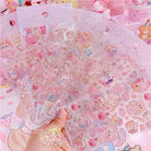 Vintage Inspired Kitten Stickers for Creative Decor - stickers