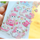 Vintage Inspired Kitten Stickers for Creative Decor - Cosparty