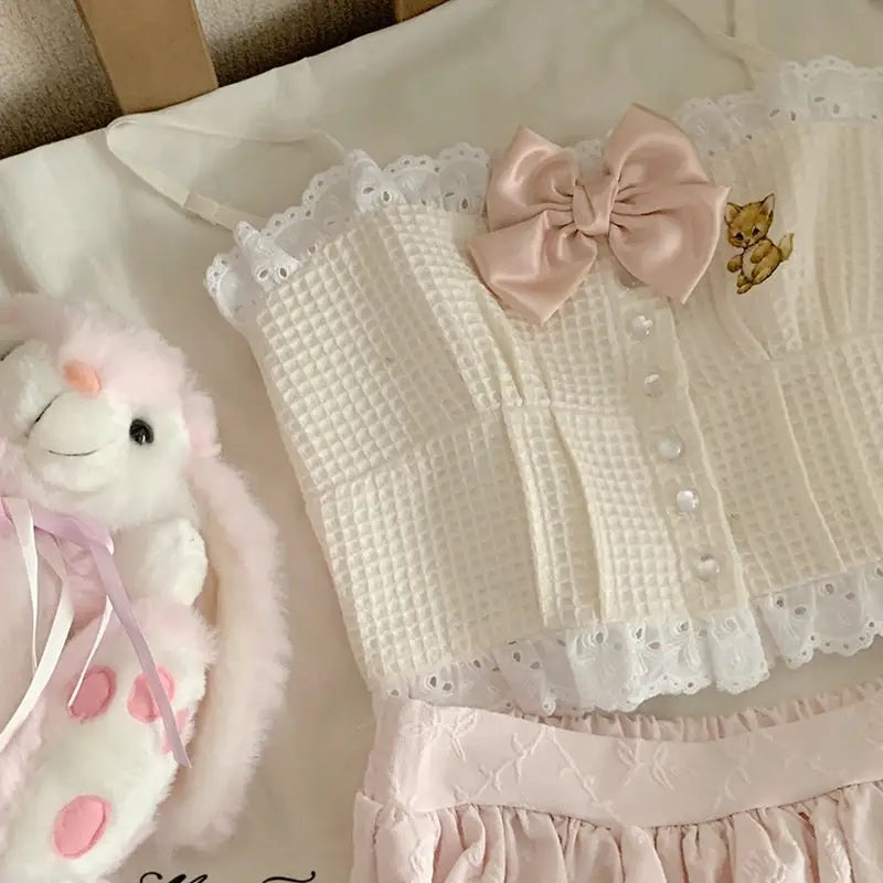 Vintage Kitten Plaid Cami Top for a Youthful Vintage Style - shirt