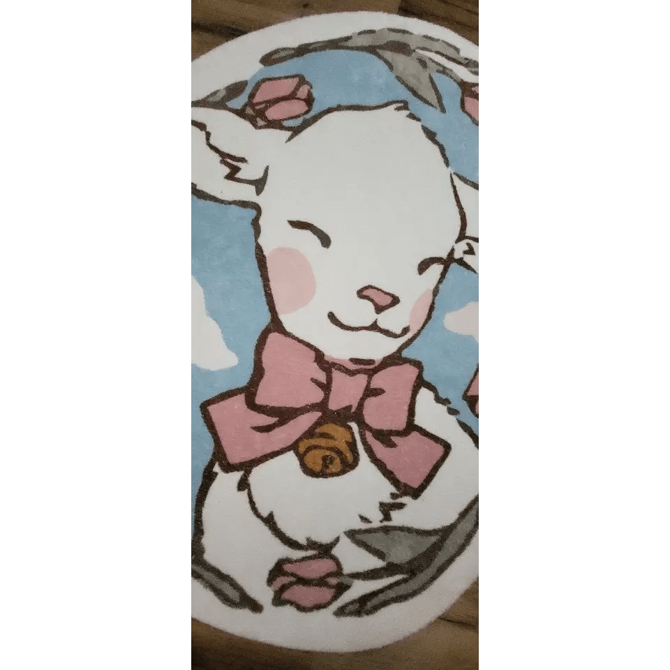 Vintage Lamb Floor Mat for Kawaii Bedrooms and Aesthetic Spaces - Cosparty
