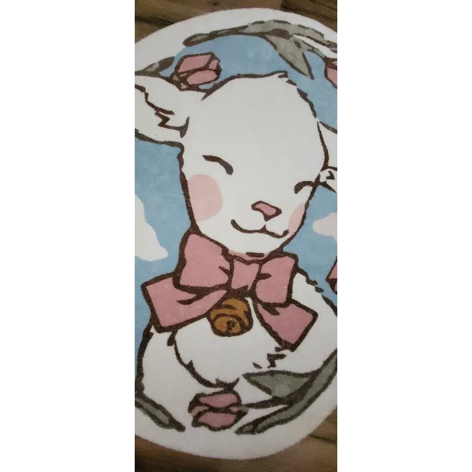 Vintage Lamb Floor Mat for Kawaii Bedrooms and Aesthetic Spaces - Door Mats