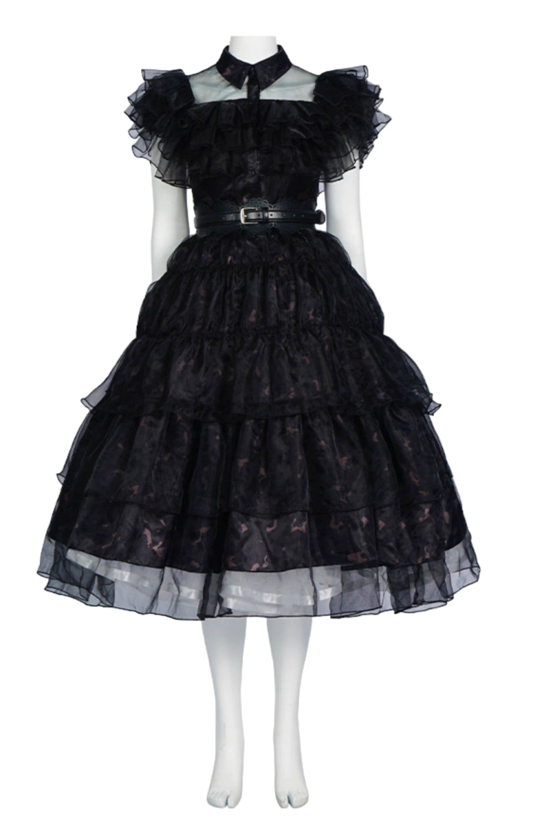 Wednesday Season 1 Ball Dress Cosplay Costume - Cosparty