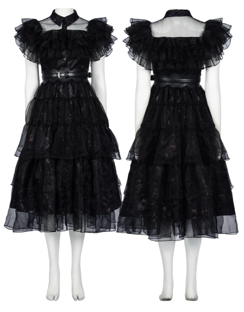 Wednesday Season 1 Ball Dress Cosplay Costume - Cosparty