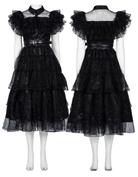 Wednesday Season 1 Ball Dress Cosplay Costume - Cosparty