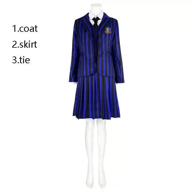 Wednesday Season 1 Enid Sinclair Cosplay Costume and Wig - Cosparty