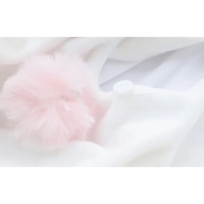 White and Pastel Pink Fairy - Kei Suspender Shortalls - Cosparty