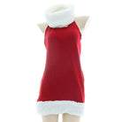 White and Red Virgin Killer Inspired Sweater Dress for the Holidays - dresses