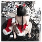 White Fur Trimmed Mrs. Claus Inspired Onesie Set for Christmas - Cosparty