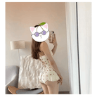 White & Red Cherry Print Adult Onesie for Cute Lounging - Cosparty