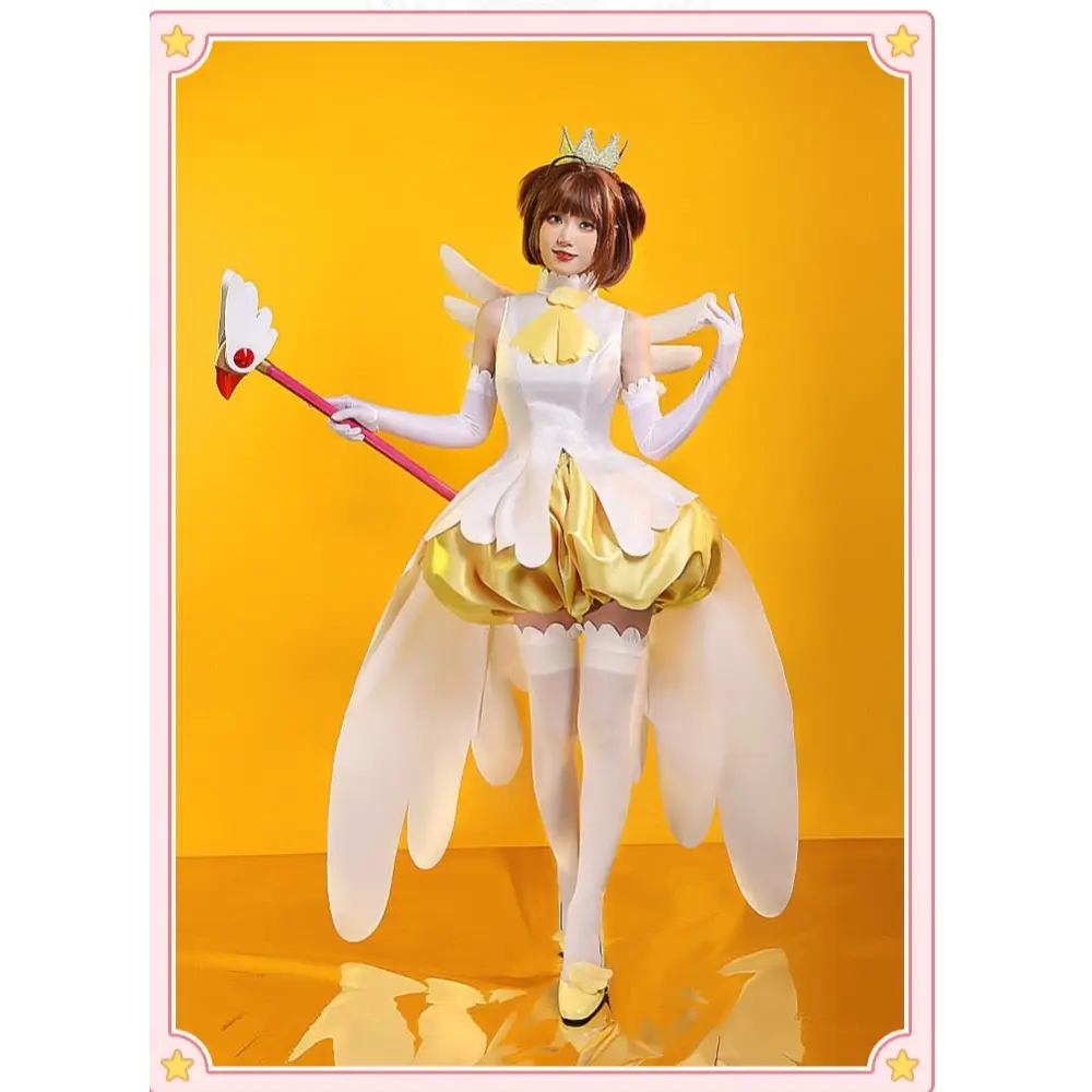 Yellow Card Captor Sakura Cosplay Costume in Premium Quality Materials - costume