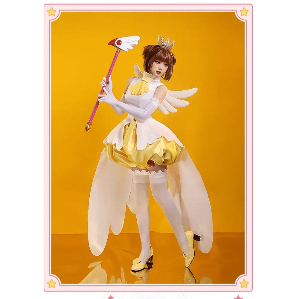 Yellow Card Captor Sakura Cosplay Costume in Premium Quality Materials - Cosparty