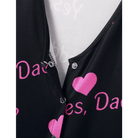 Yes Daddy Long - Sleeve Romper in Black and White - Cosparty