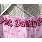 Yes Daddy Pastel Pink Polkadot Heart Panties - Cosparty