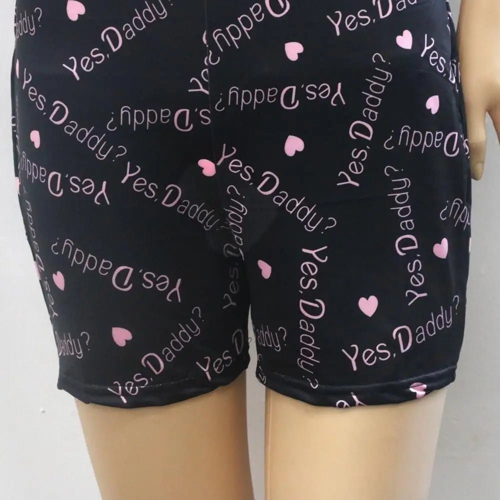 Yes Daddy Tank Top Bum - Flap Romper in Black or White - Cosparty