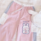 Yummy Bunny Cargo Joggers in Playful Pastel Colors - sweatpants