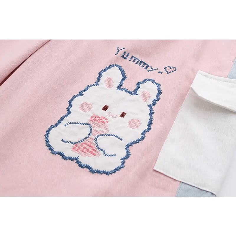 Yummy Bunny Cargo Joggers in Playful Pastel Colors - Cosparty