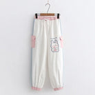 Yummy Bunny Cargo Joggers in Playful Pastel Colors - sweatpants