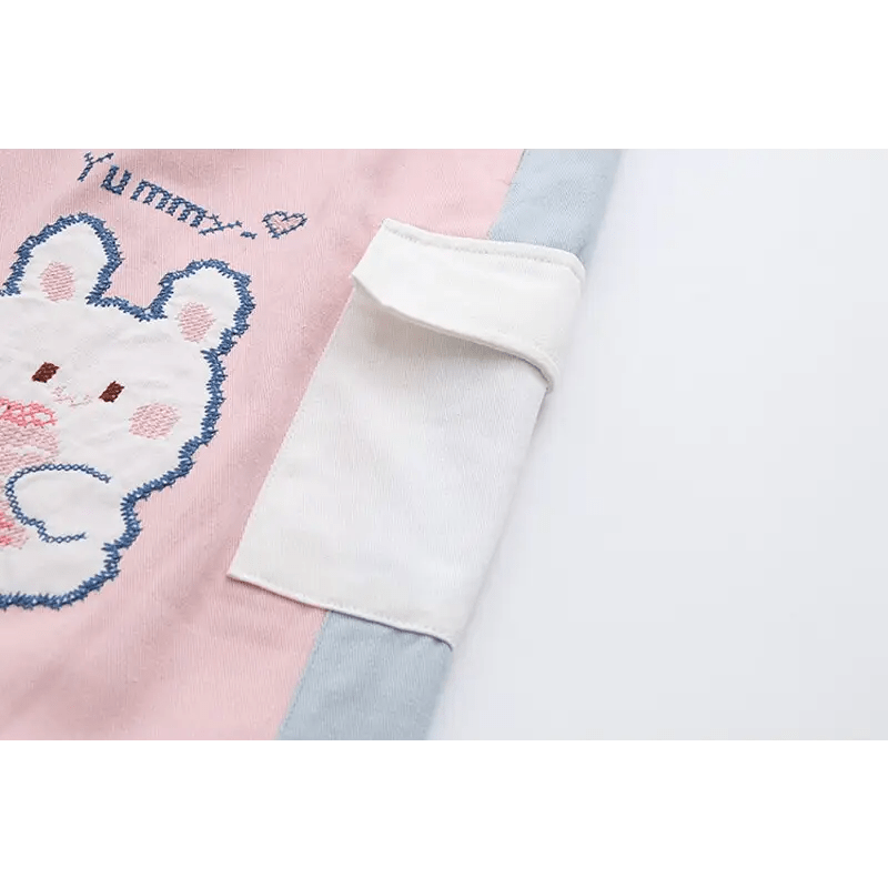 Yummy Bunny Cargo Joggers in Playful Pastel Colors - Cosparty