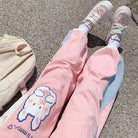 Yummy Bunny Cargo Joggers in Playful Pastel Colors - Cosparty
