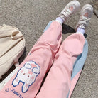 Yummy Bunny Cargo Joggers in Playful Pastel Colors - sweatpants